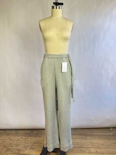 Baserange Grey Ribbed Belted Pants (S) | Used,…
