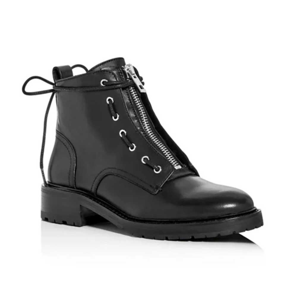 rag & bone Cannon Low-Heel Boot Black  Size 7 - image 1