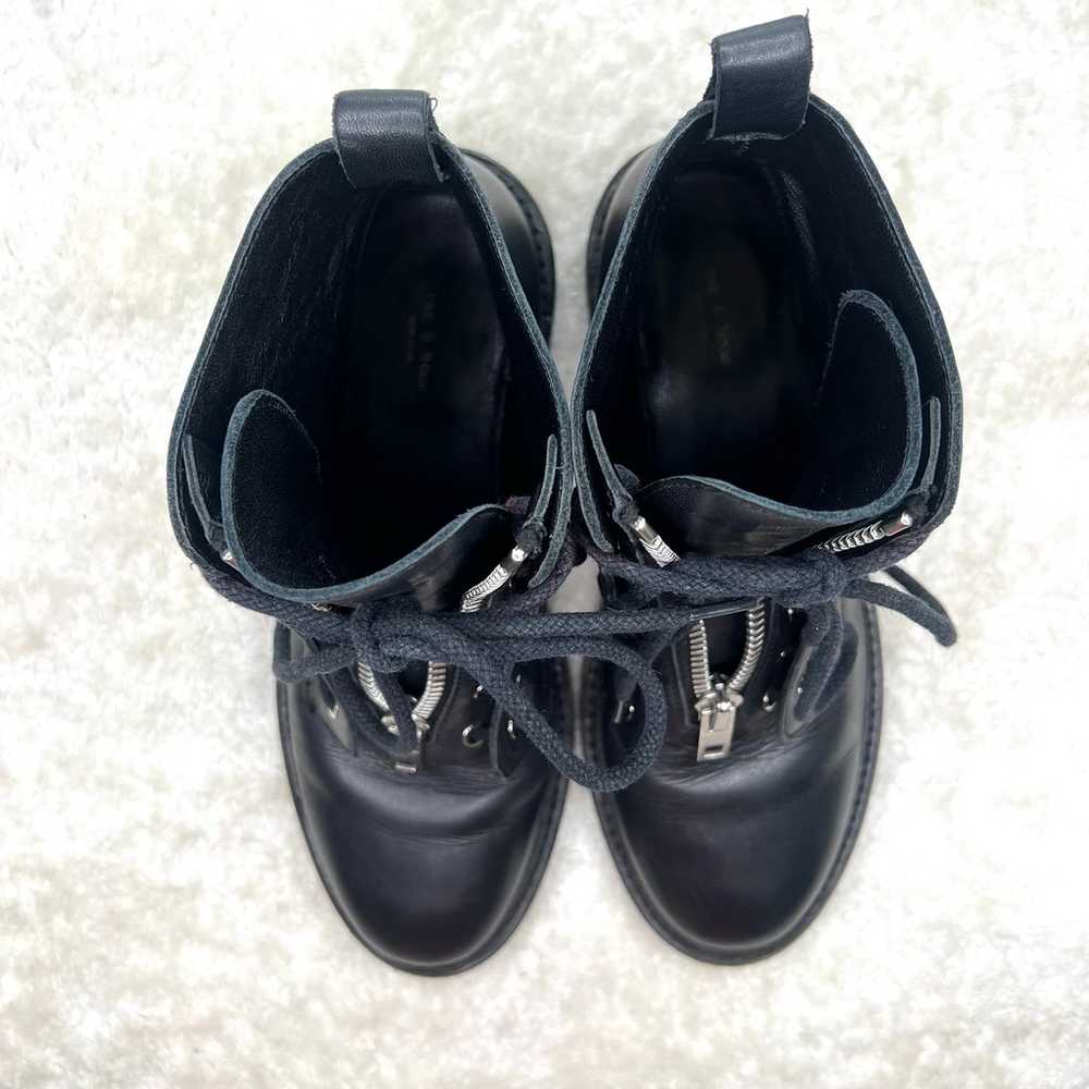 rag & bone Cannon Low-Heel Boot Black  Size 7 - image 9