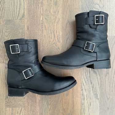 Frye Vicky Engineer Short Buckle Motorcycle Boot … - image 1