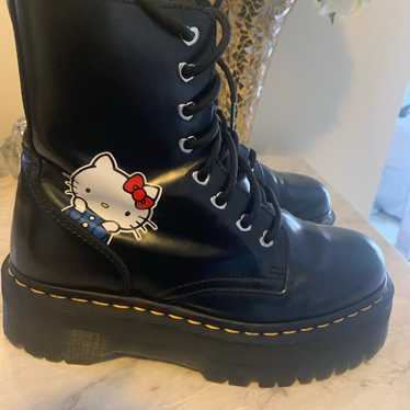 dr.martens x hello kitty ブーツ UK12 19cm Dr. Martens X Jadon Hello Kitty & Friends Leather Platform