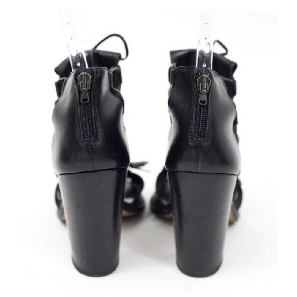 Neil Barrett Gladiator Leather Black Cutout Boots… - image 4
