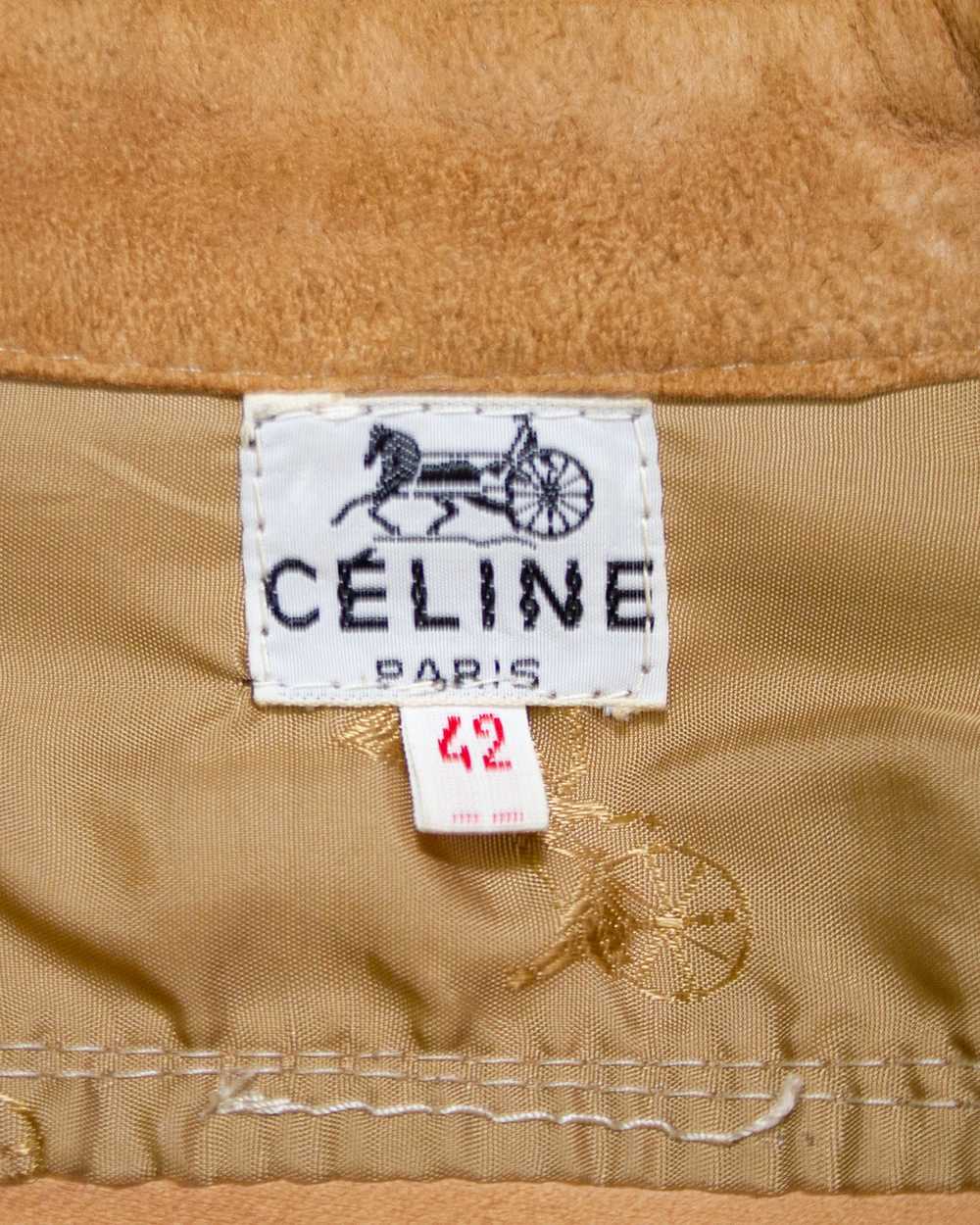 Celine Tan Suede Lightweight Jacket - image 6
