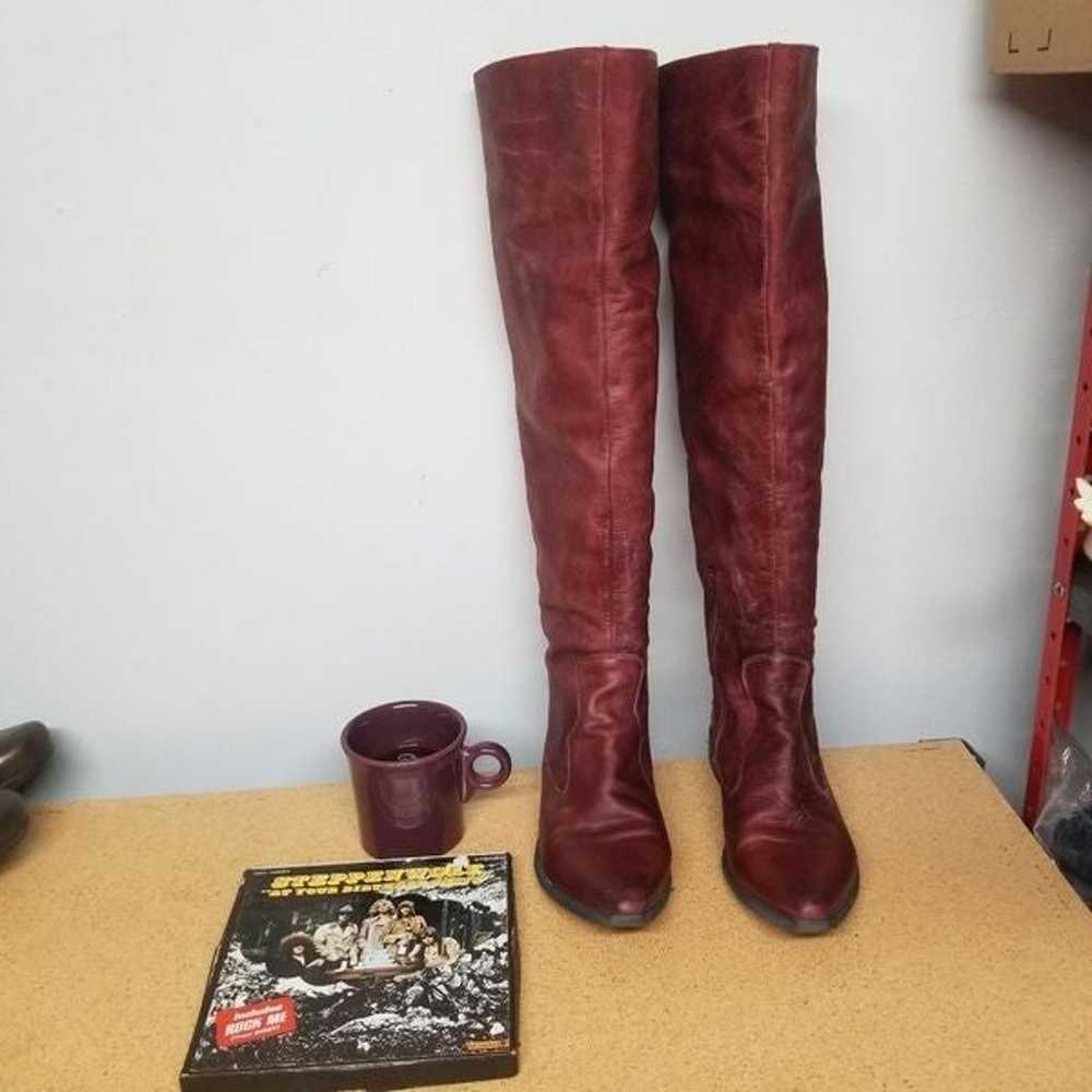 FREE PEOPLE knee high boots size 39 Sexy Boho - image 1