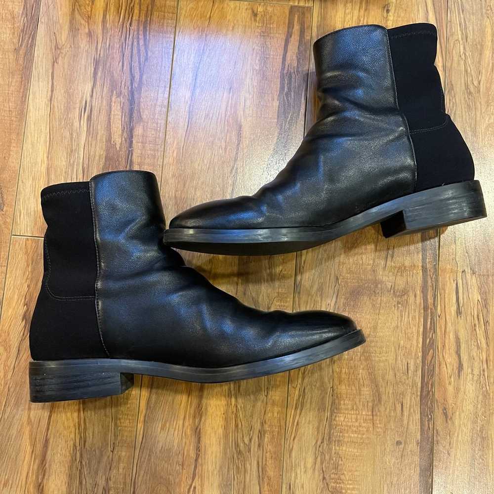 Stuart Weitzman Black Leather Kye City Booties Si… - image 7