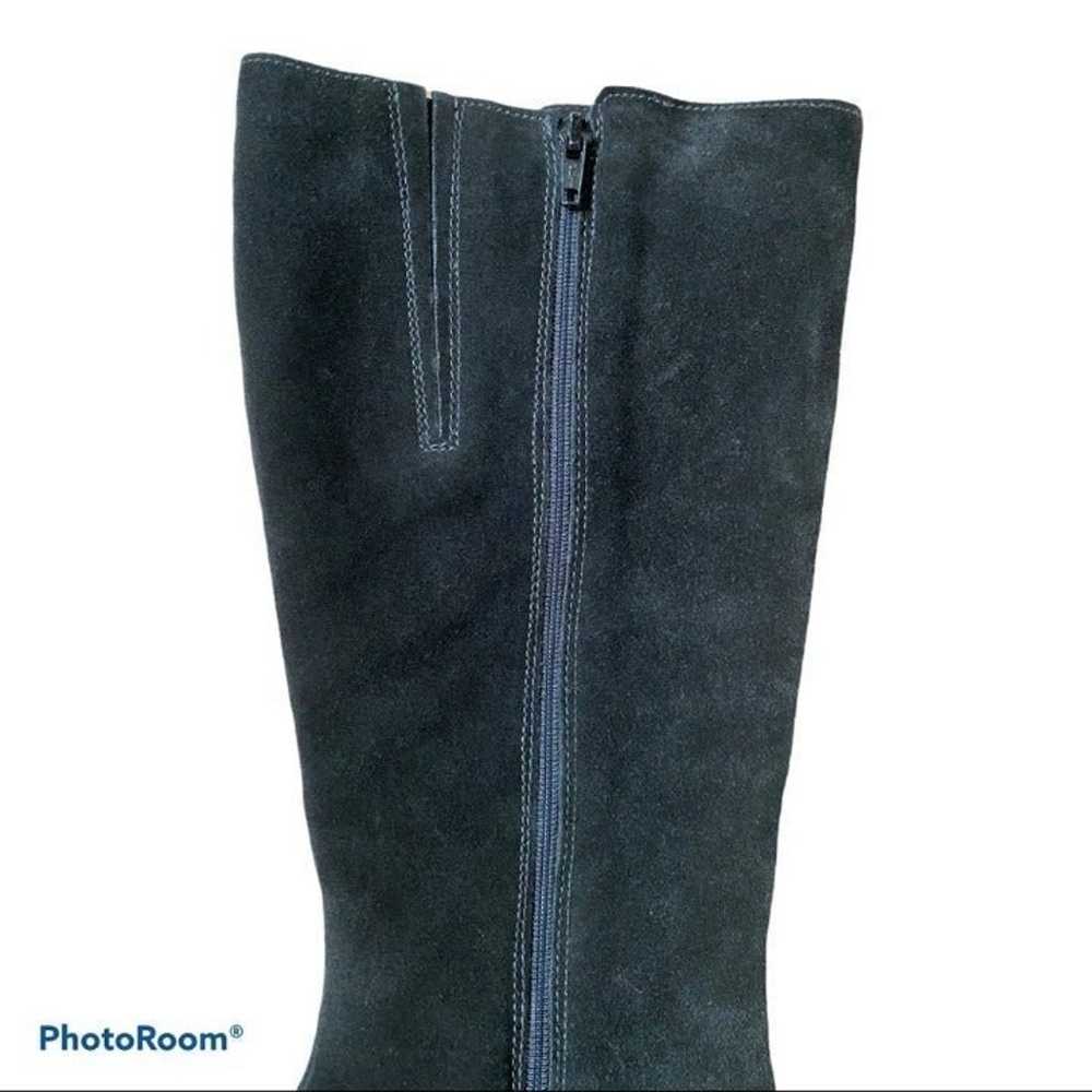 LA CANADIENE Boots Black Suede Heeled Weatherproo… - image 6