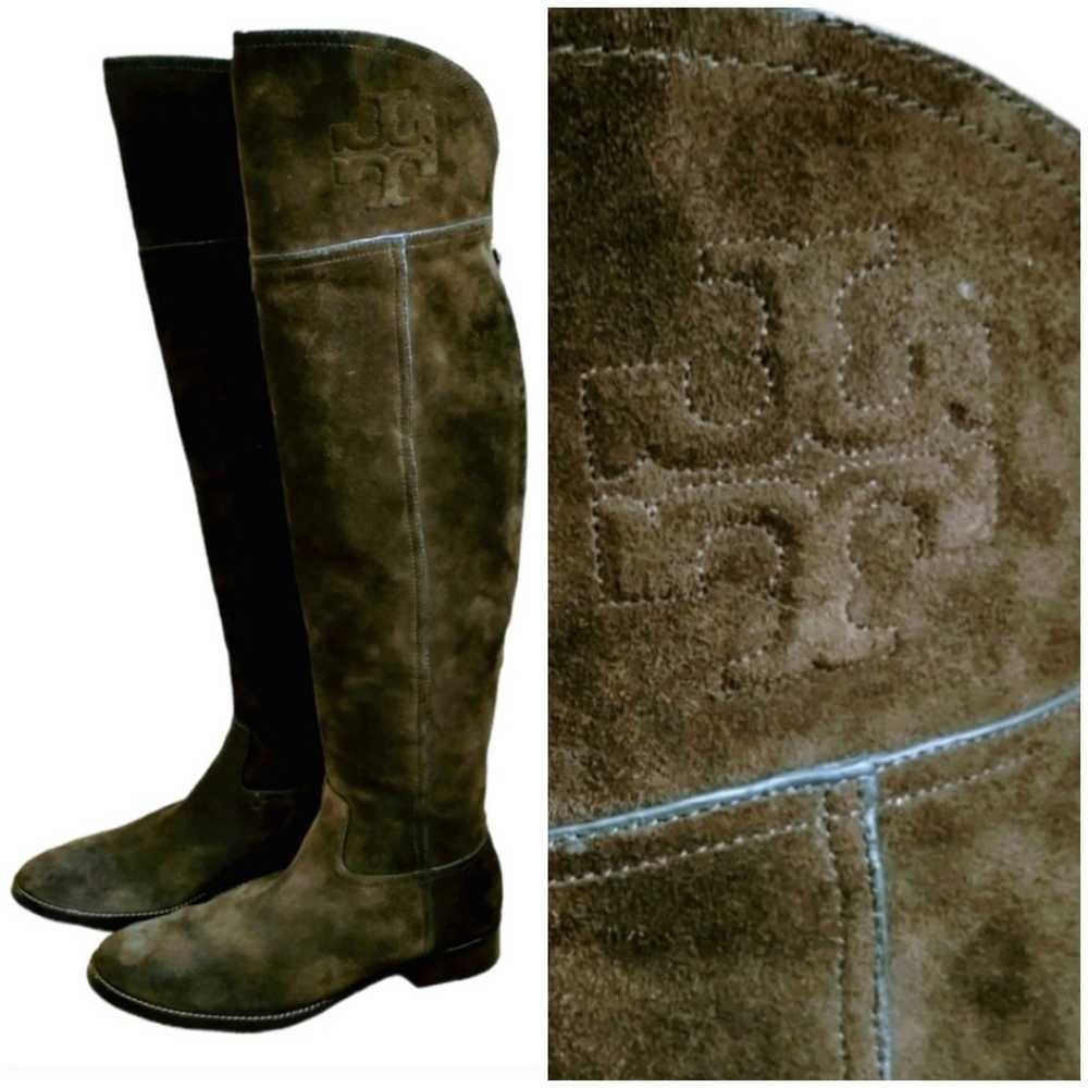 Tory Burch Suede Over the Knee Women's Boots. - image 1