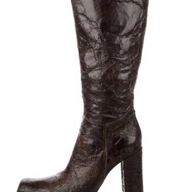 Gianni Barbato Leather Knee-High Boots