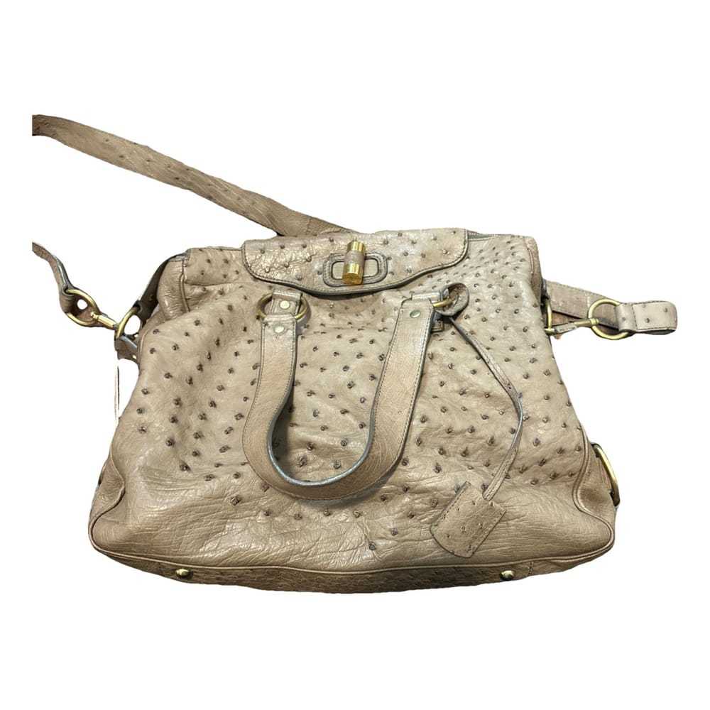 Yves Saint Laurent Ostrich handbag - image 1