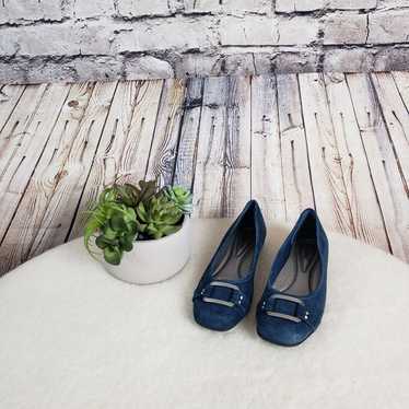 New Trotters Suede Slip On Flats