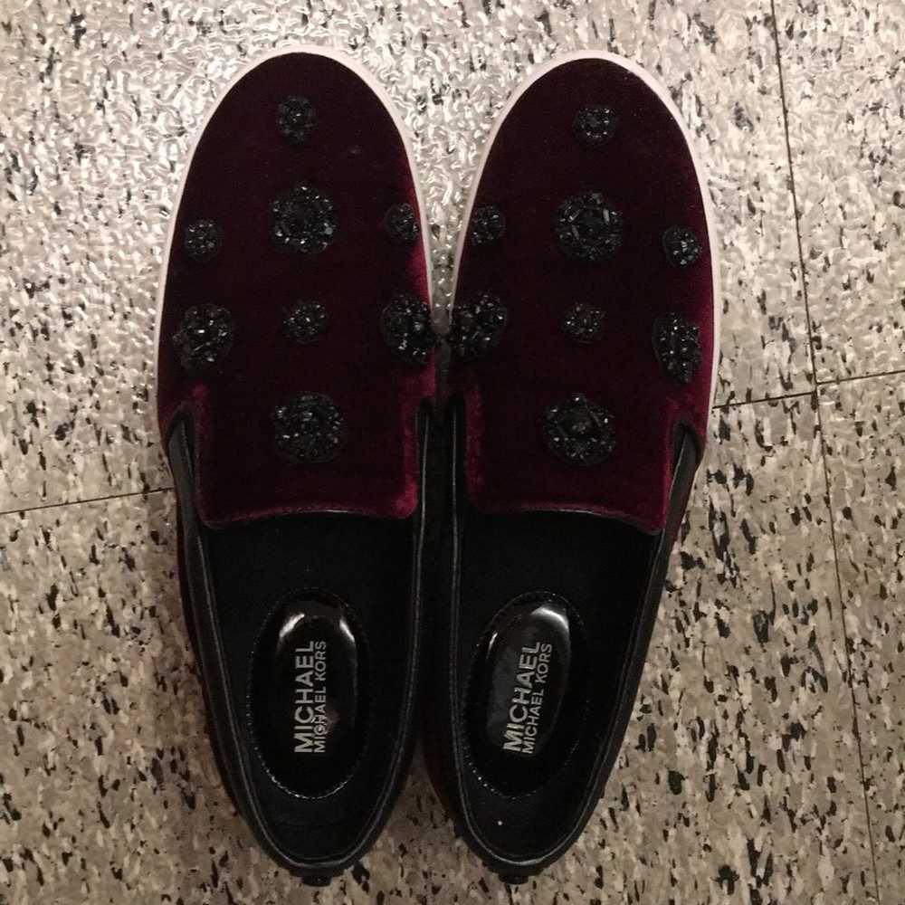michael kors velvet shoes