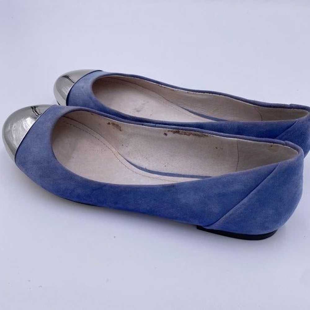 Vince Camuto 7.5 Blue Suede Silver Toe - image 3