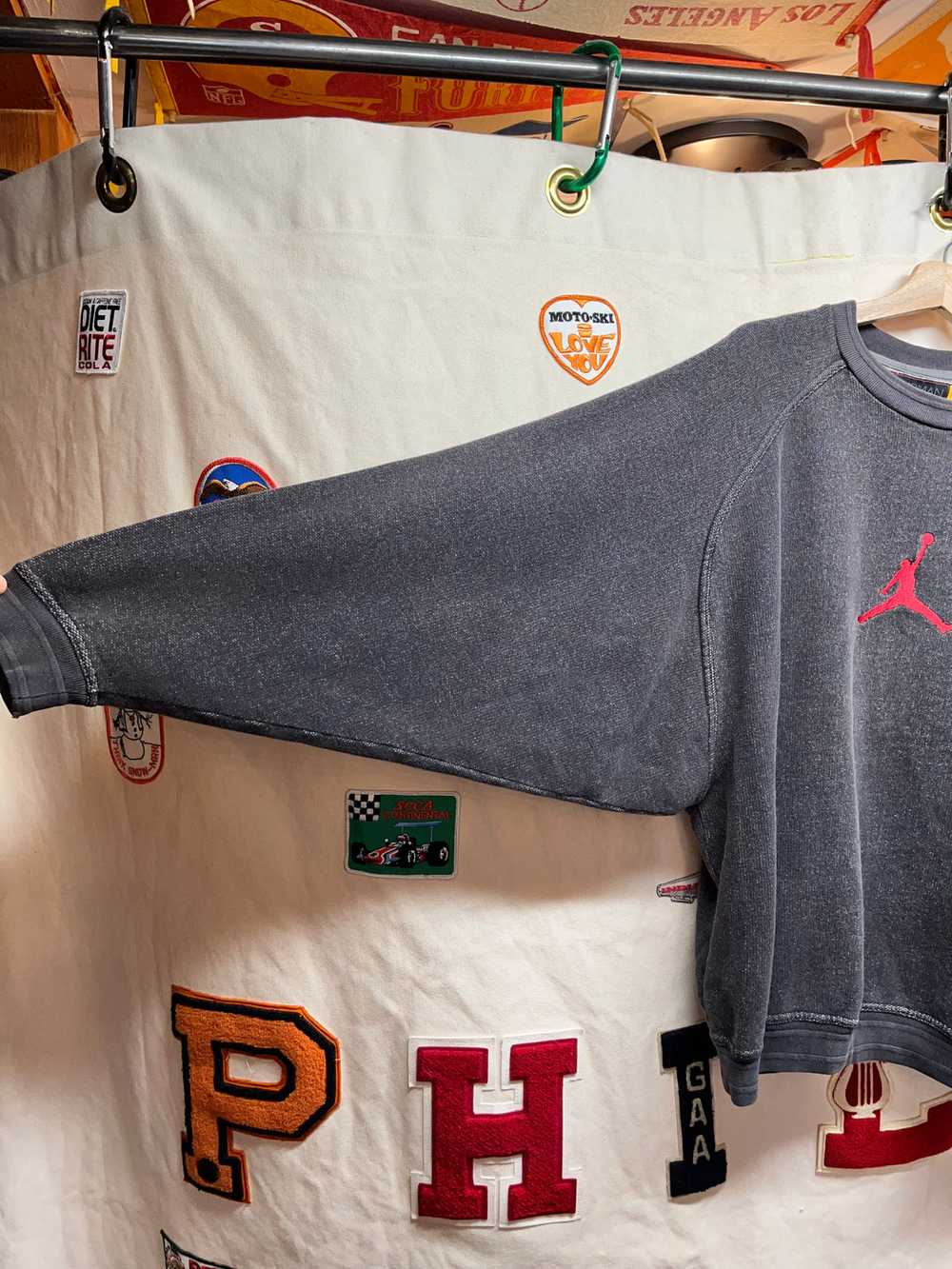 Vintage Jordan Jumpman Nike Heavyweight Crewneck:… - image 2