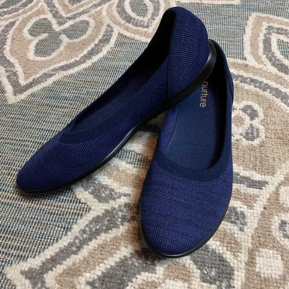 NWOT Nurture Blue Fabric Flats Size 6 - image 5