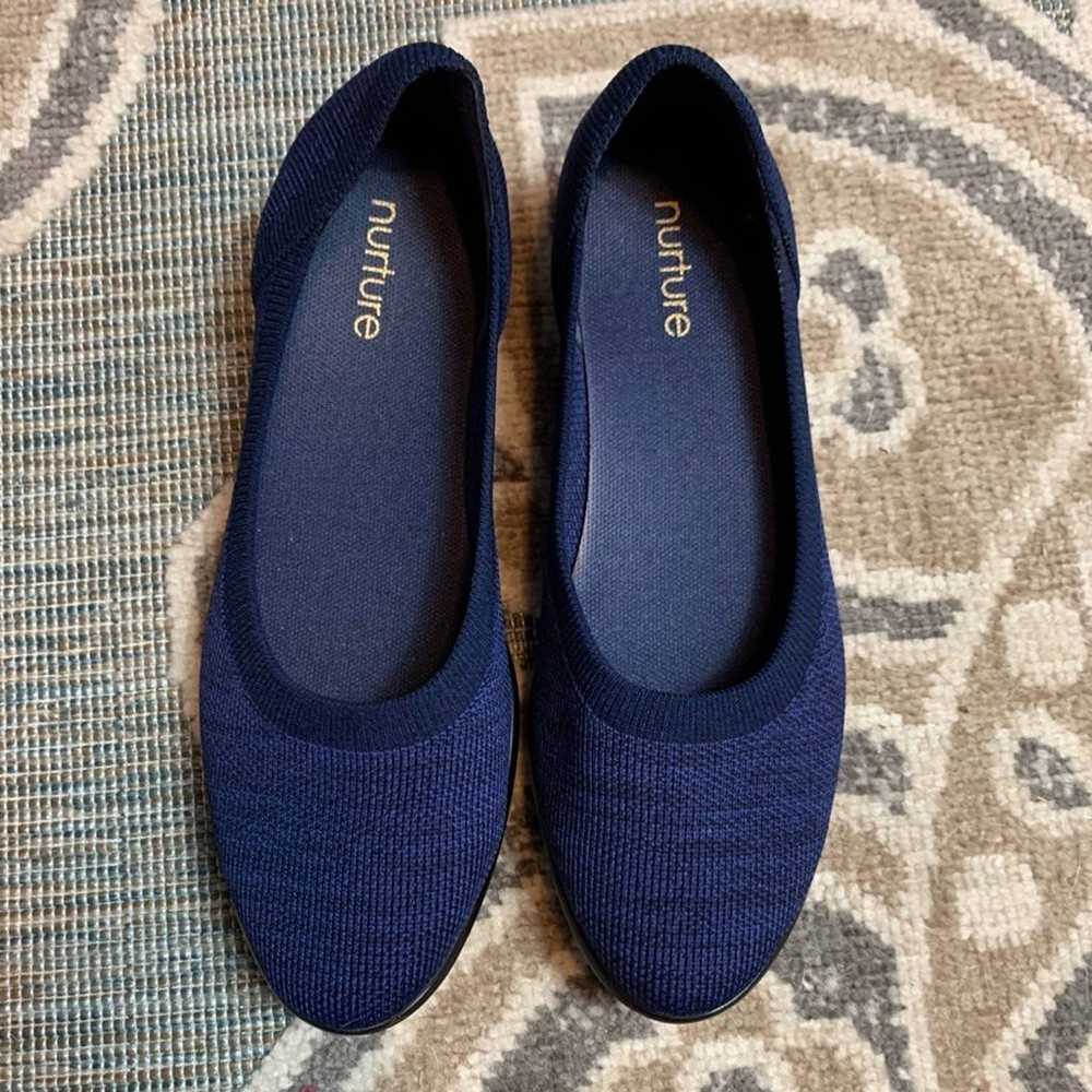 NWOT Nurture Blue Fabric Flats Size 6 - image 6