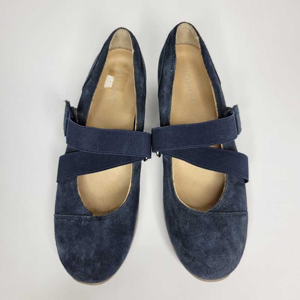 Vionic Shelby Womens Shoes Sz 8 Wide Blue Suede M… - image 2