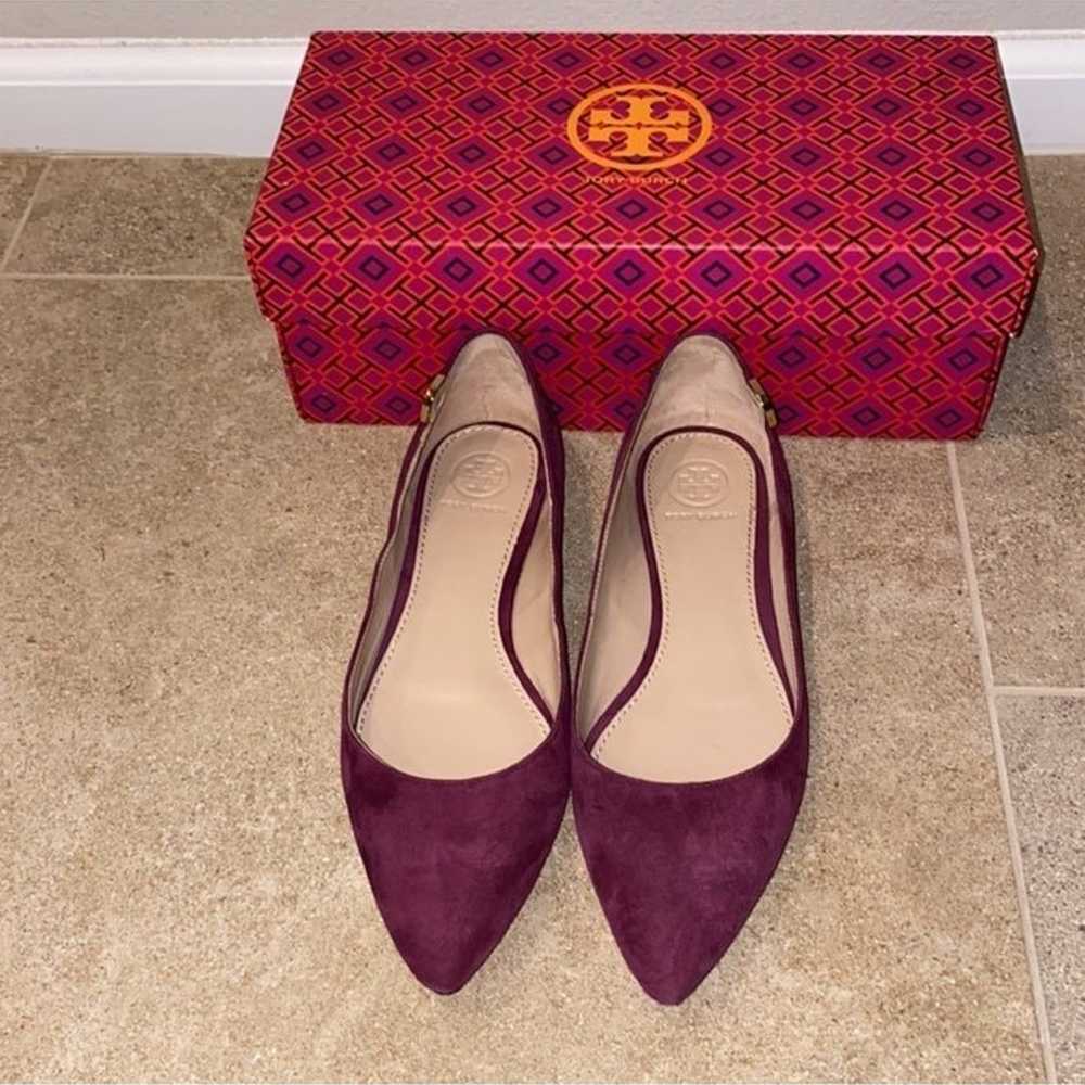 Tory Burch Suede Pointed Flats - image 2