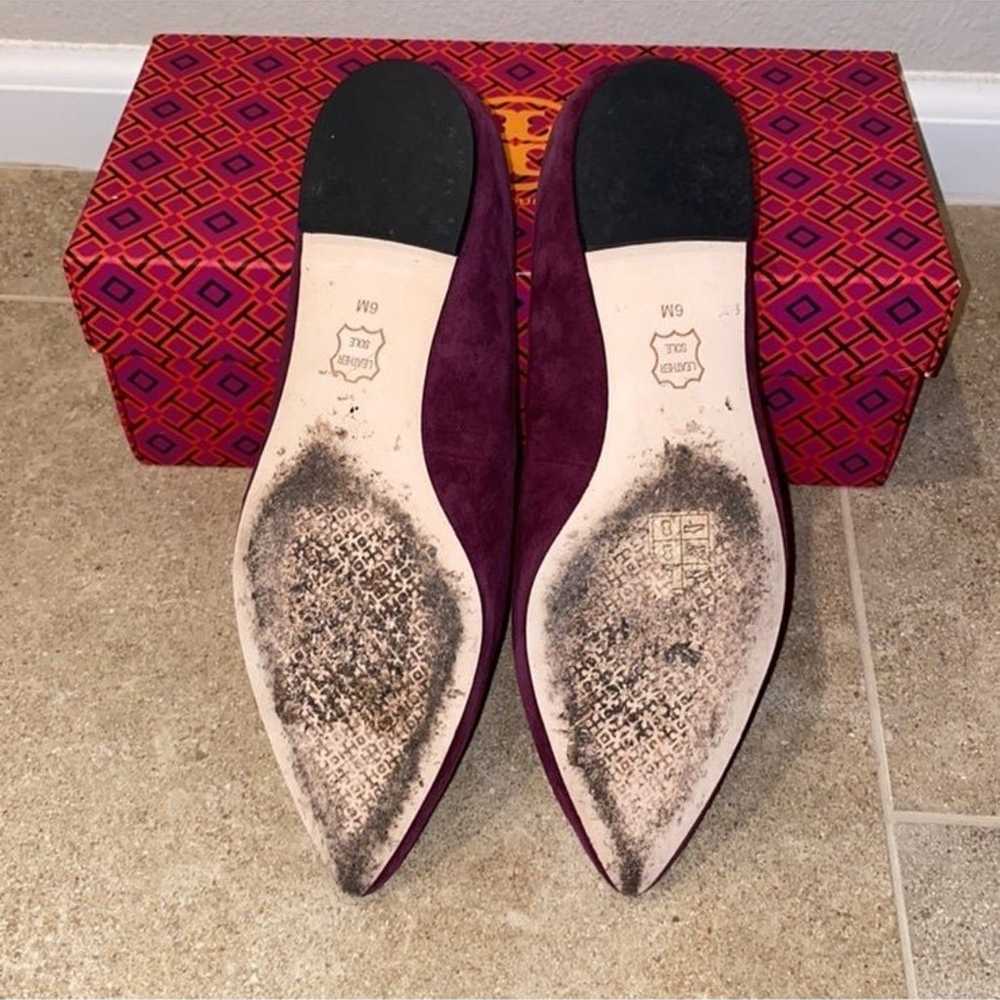 Tory Burch Suede Pointed Flats - image 8