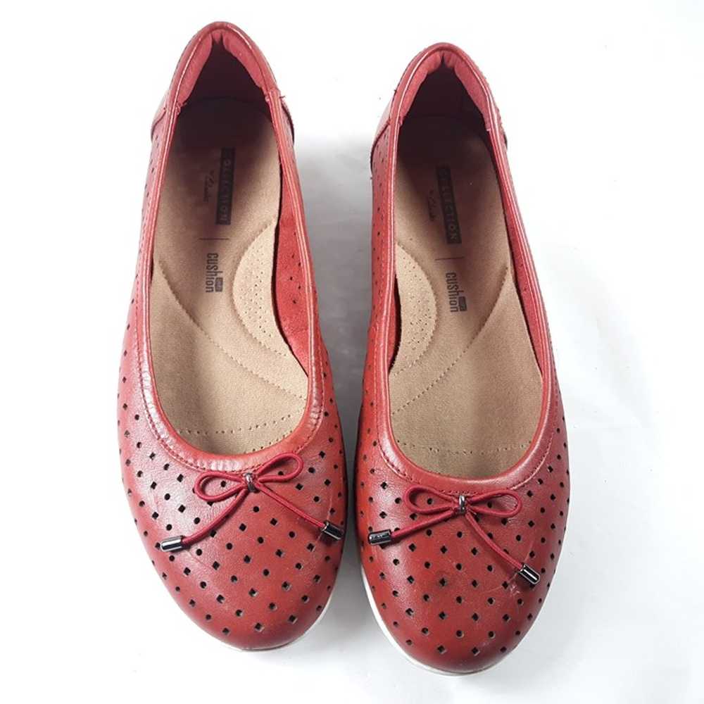 Collections By Clarks Red Ballet Flat Shoes Women… - image 2