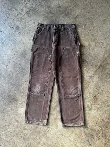 1990s Carhartt Double Knees Faded Brown 31" x 29"