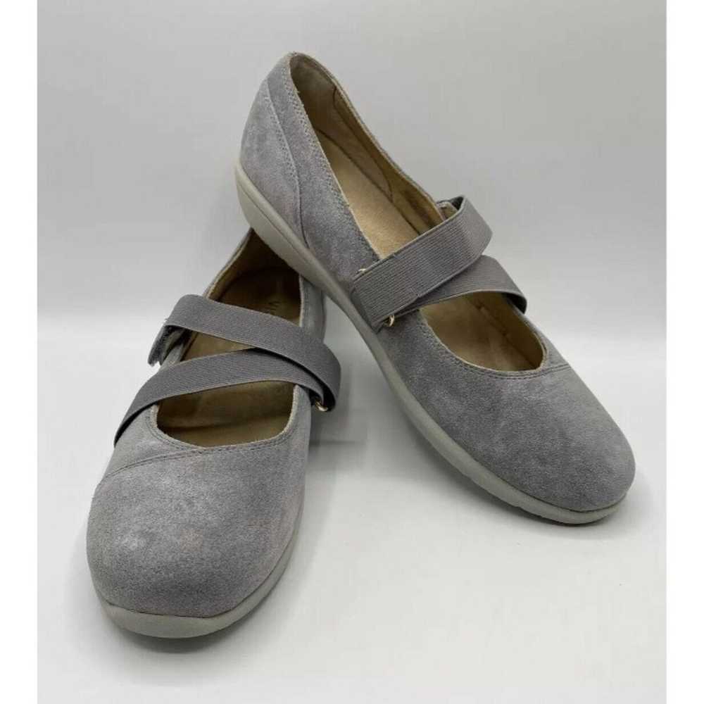 Vionic Shelby Mary Jane Slip On Flat Shoe Gray Su… - image 11