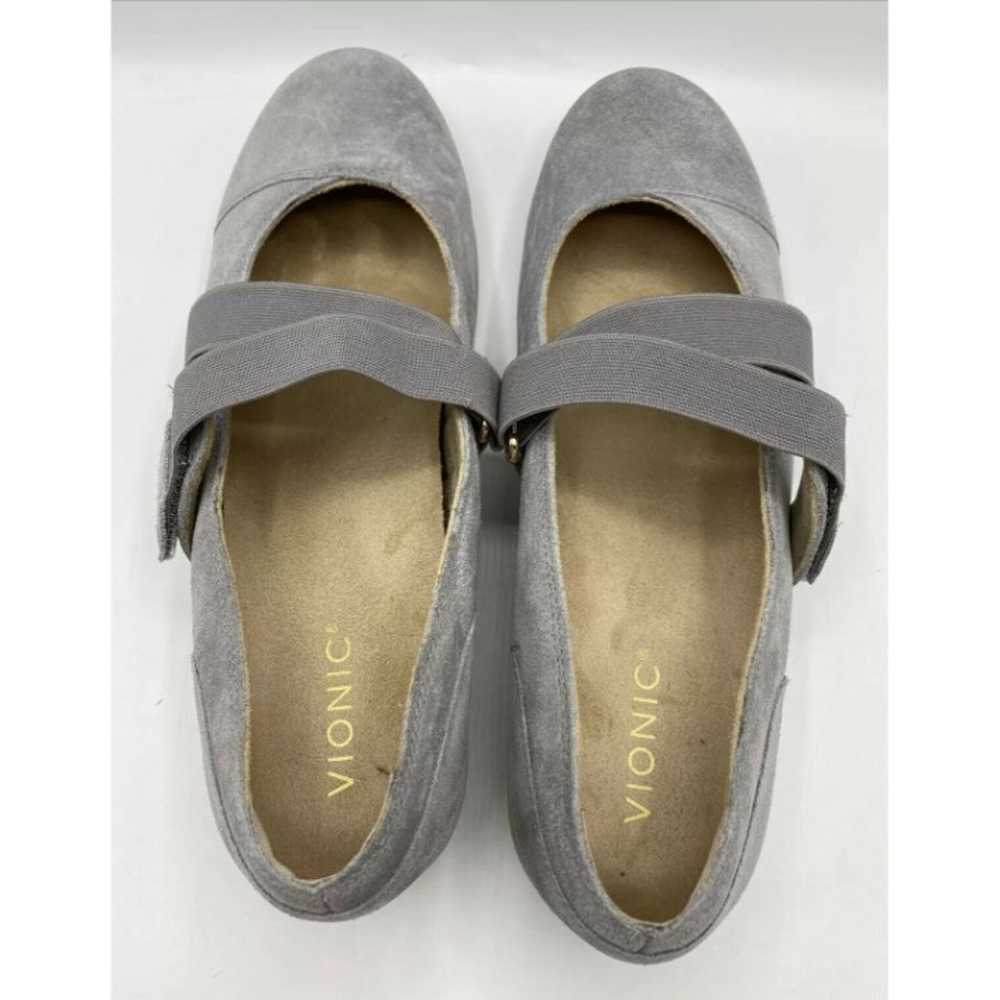 Vionic Shelby Mary Jane Slip On Flat Shoe Gray Su… - image 9