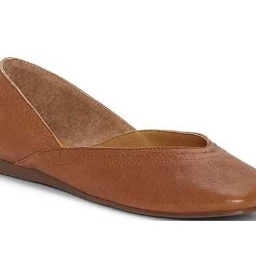 NEW Lucky Womens Brown Leather Flats LK-ALBA Size… - image 1