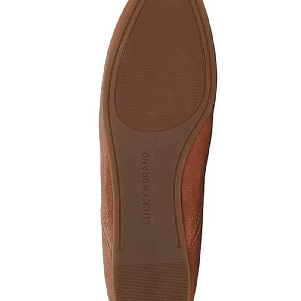 NEW Lucky Womens Brown Leather Flats LK-ALBA Size… - image 3