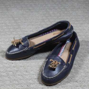 Sperry Topsider Navy Blue Moccasins - LIKE NEW - image 1