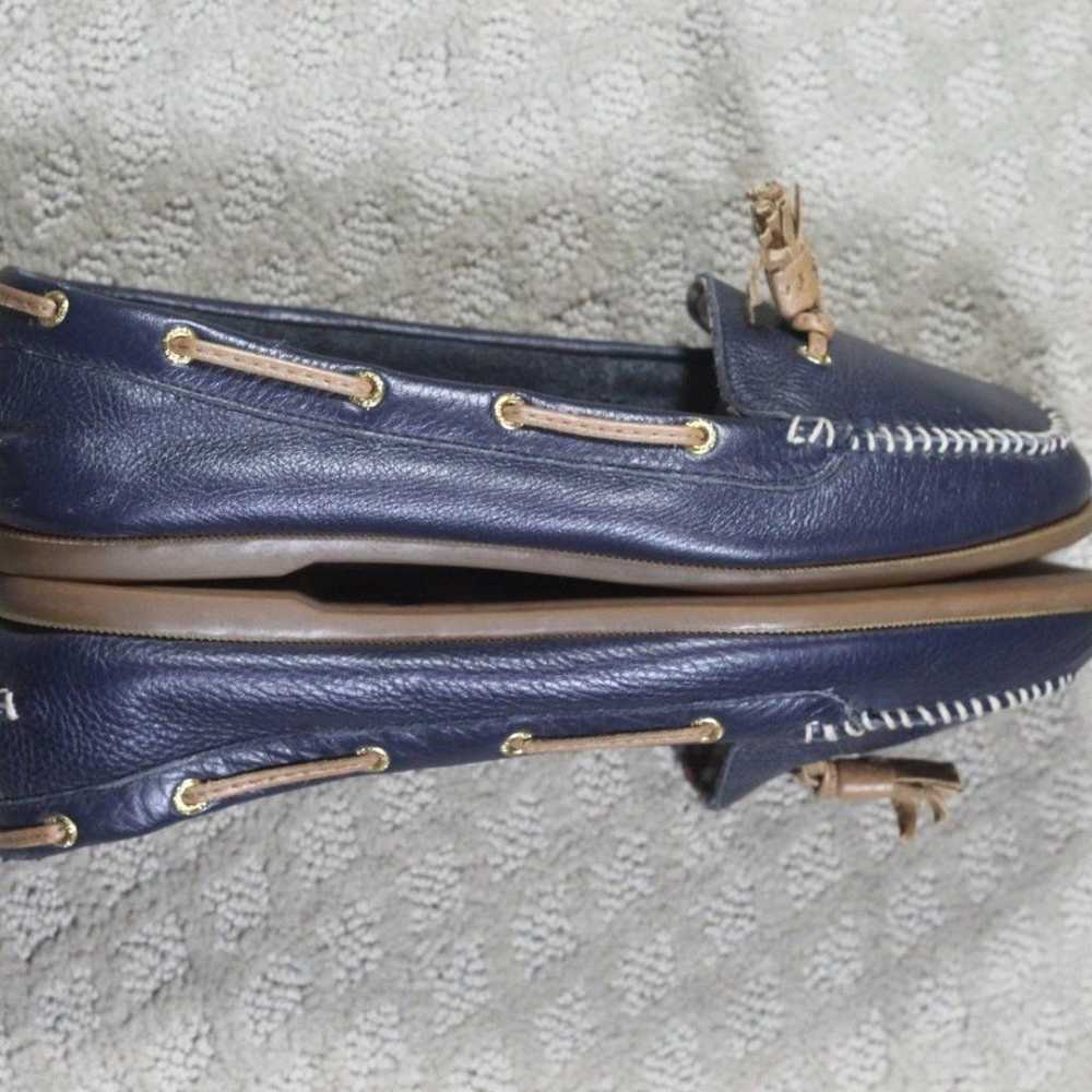 Sperry Topsider Navy Blue Moccasins - LIKE NEW - image 4