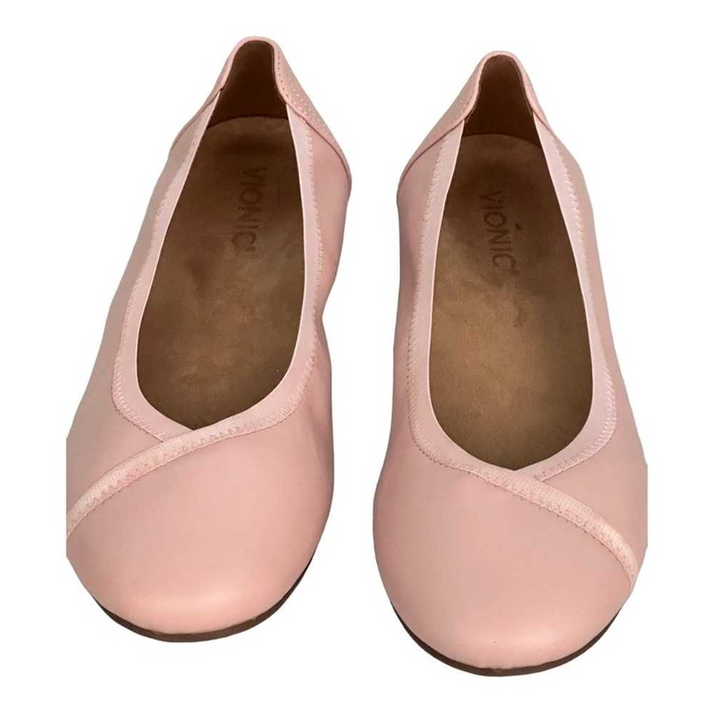 Vionic Pink Leather  Caroll Ballet Flats VS 323 S… - image 7