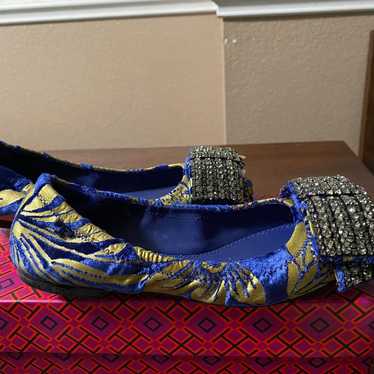 Tory Burch Blue Dahlia ladies shoes