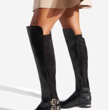 black knee high boots - image 1