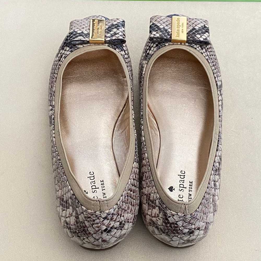 Kate spade snakeskin flats - image 1