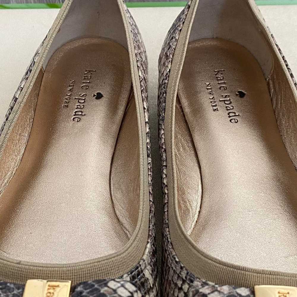 Kate spade snakeskin flats - image 3