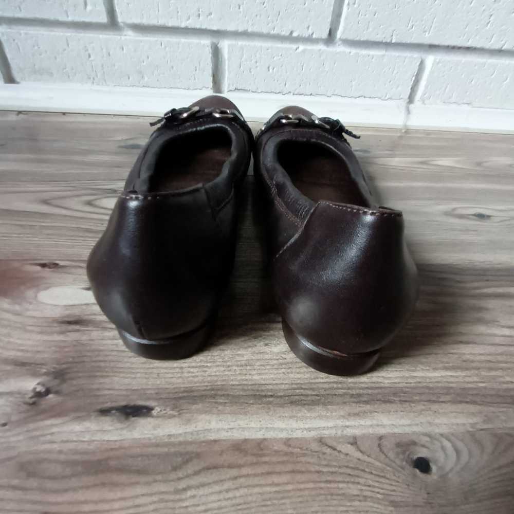 AGL Women's Leather Ballet Flats Shoes 34 1/2 - image 4