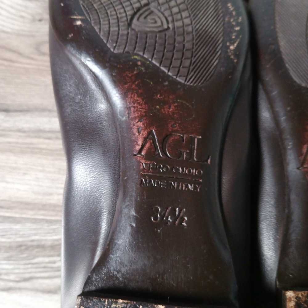 AGL Women's Leather Ballet Flats Shoes 34 1/2 - image 6