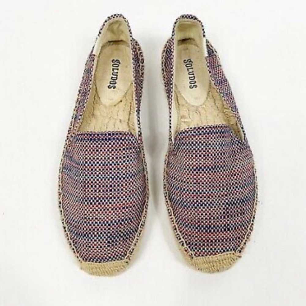 Soludos Platforms  Espadrille Union Jack Red Flats - image 1