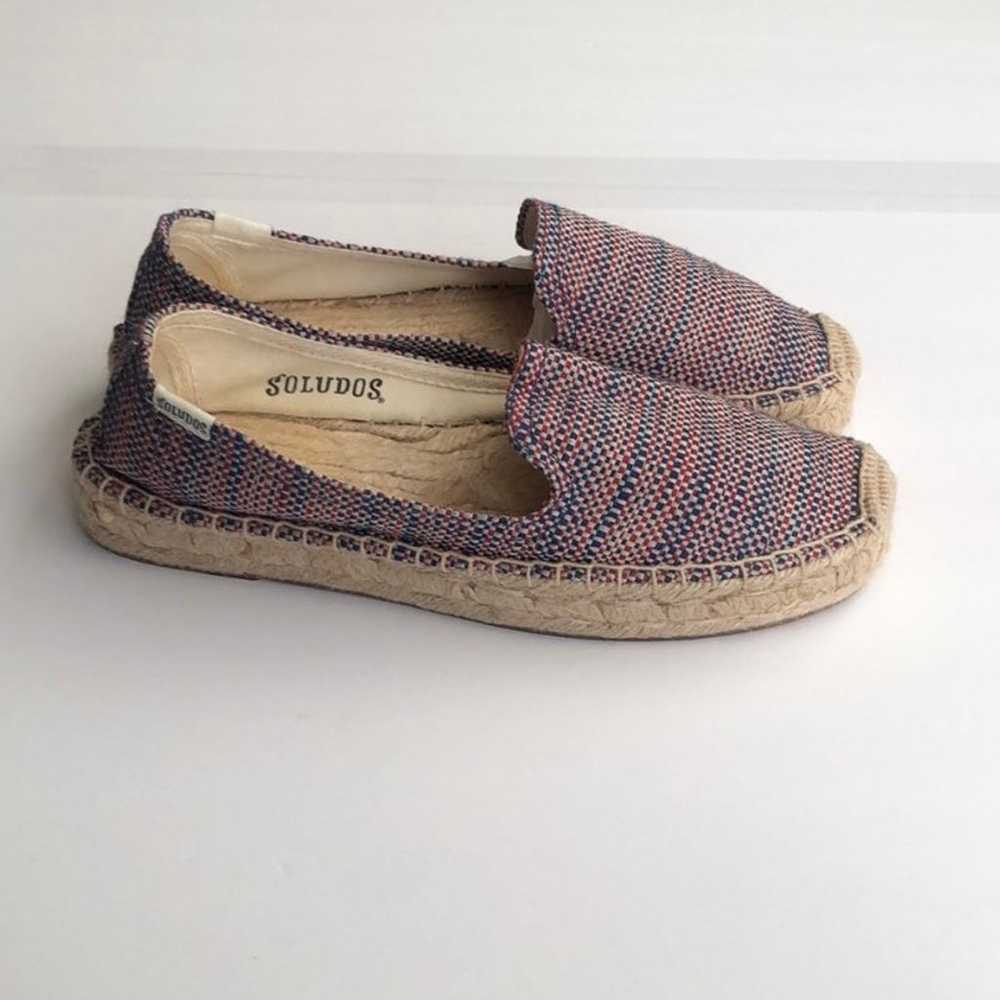 Soludos Platforms  Espadrille Union Jack Red Flats - image 3