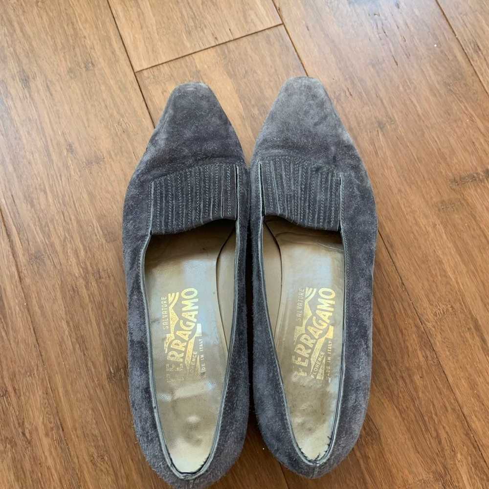 Salvatore Ferragamo suede loafers women’s gray - image 1