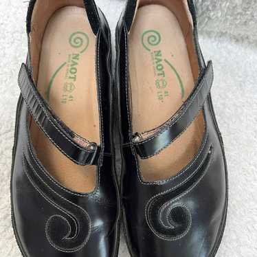 Naot Matai Black leather Mary Jane shoes