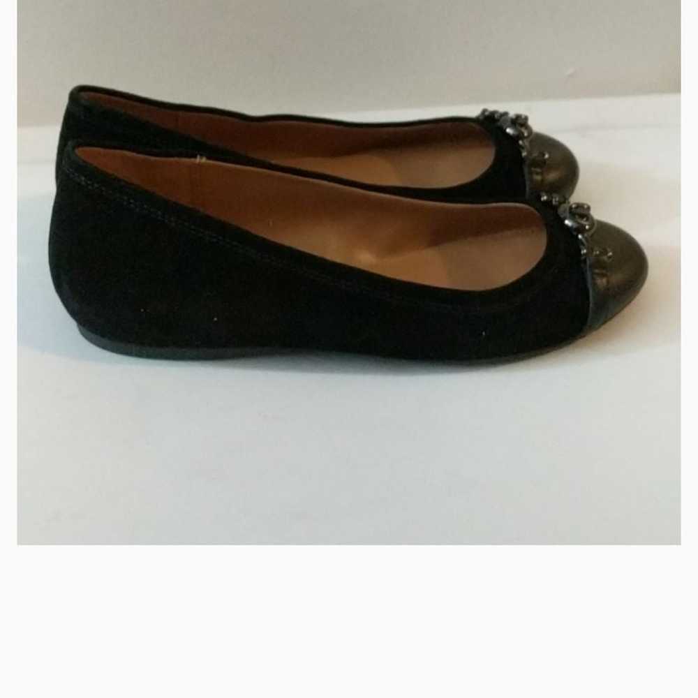 Coach black flats suede and leather, new - image 4