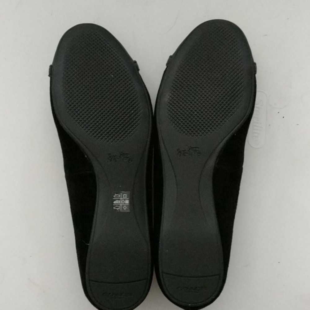 Coach black flats suede and leather, new - image 5