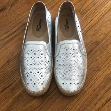 New Vaneli Sport Silver Metallic Espadrille