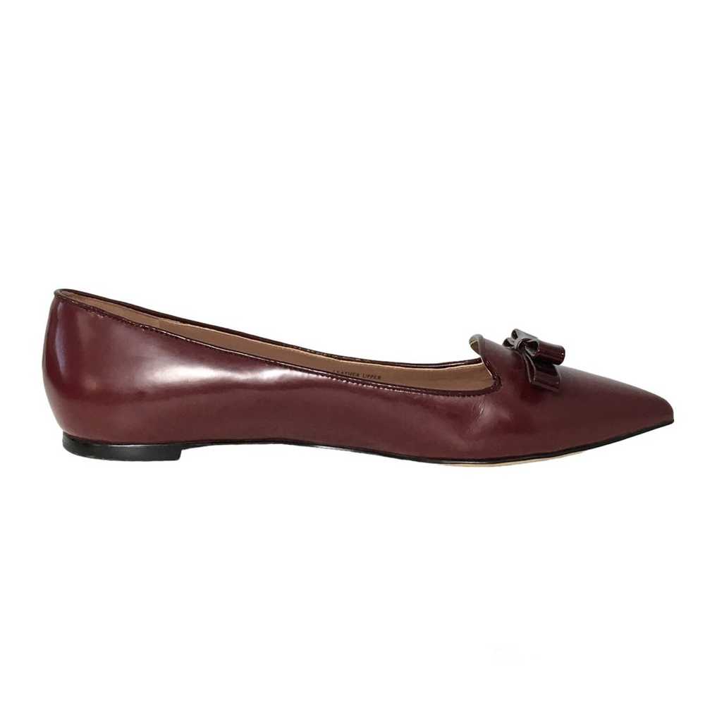 Elorie  Leather Maroon Flat Slip On Shoes 10 - image 4