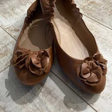 Tory Burch Glove Tanned Leather Flats