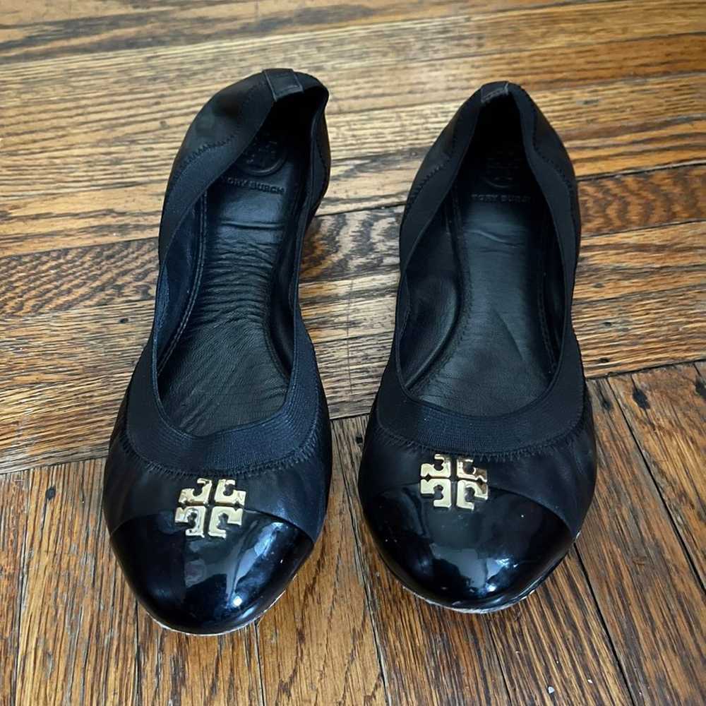 Tory Burch Black Leather Flats - image 6