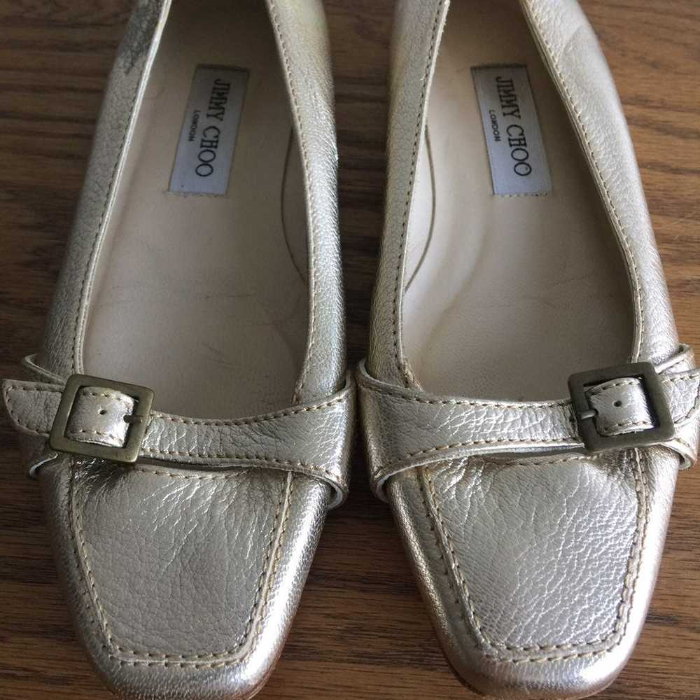 Gold Jimmy Choo Loafers - image 2