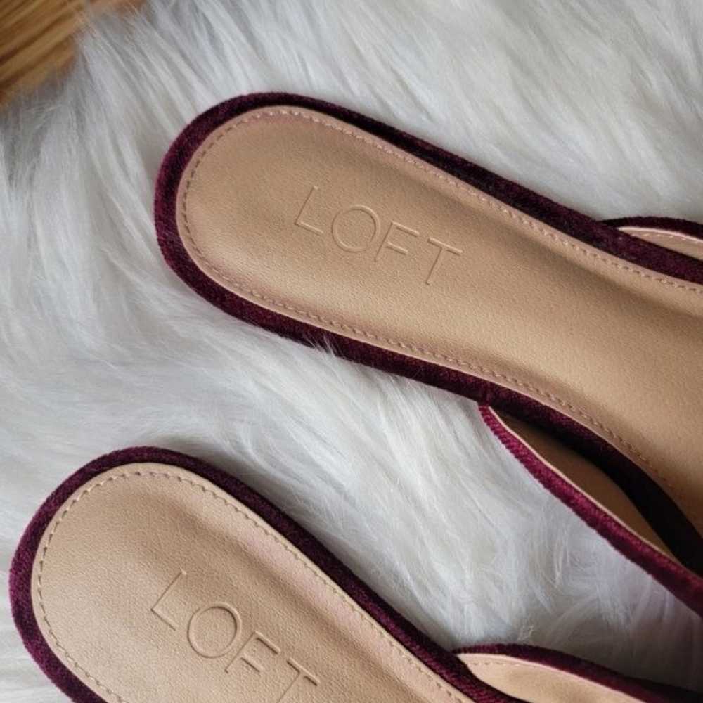 FREE SHIP LOFT Velour Slip-on Flats 9.5 - image 4