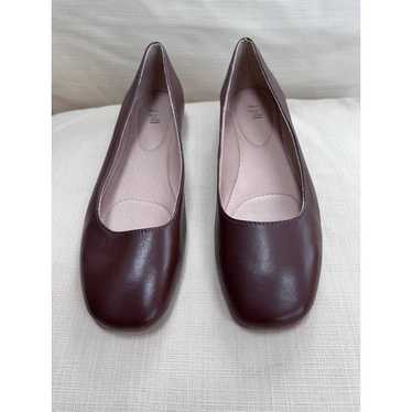 JJill shoes, brown leather flats, new